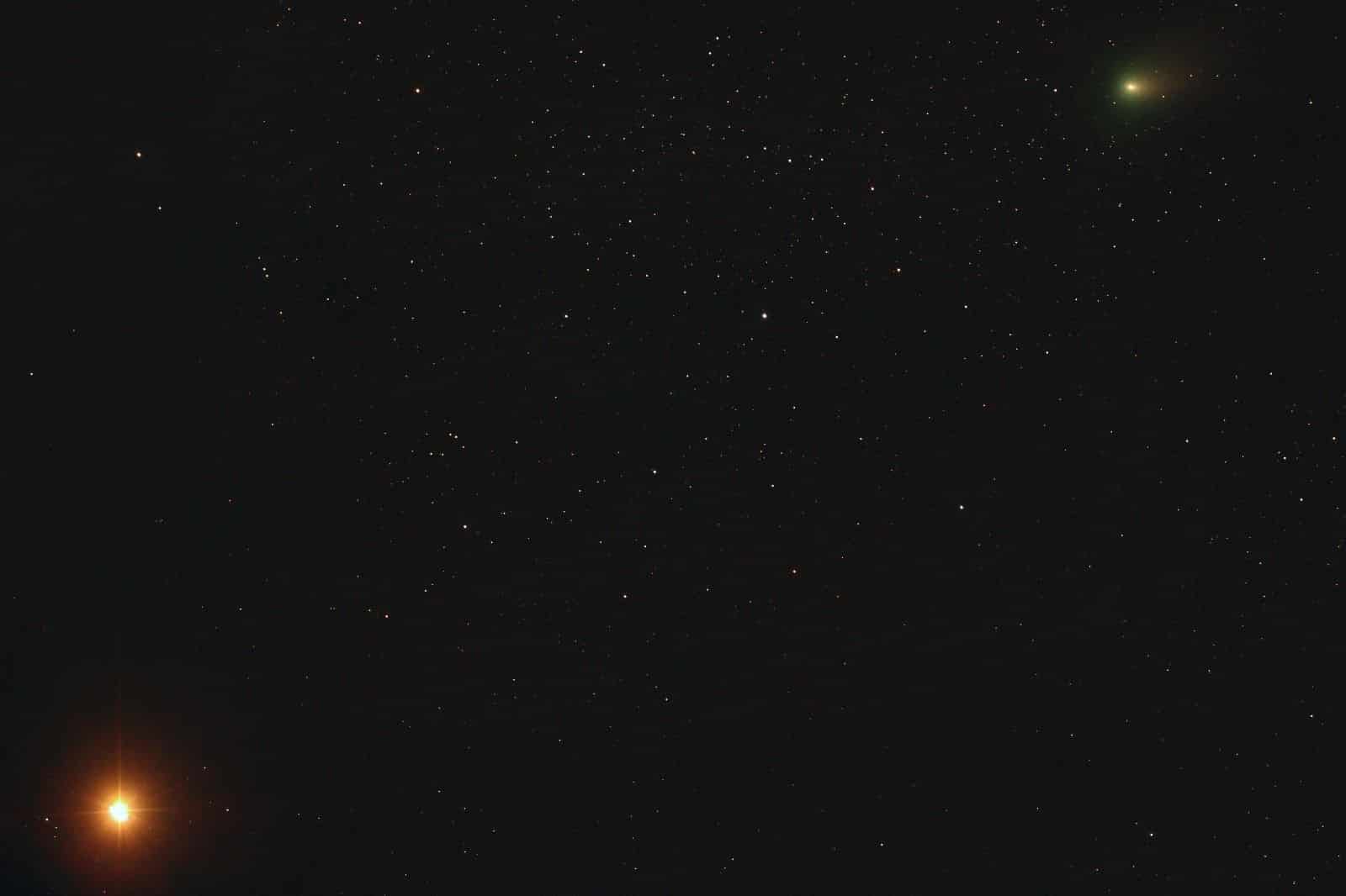 louper le passage de la Comète C/2022 E3 ZTF dans notre système solaire. Ce fut le sujet du 3ème challenge photo. Xavier a profité de son passage près de Mars pour faire son portrait. Ce qui lui a valu de remporter l'épreuve. Bravo à lui.